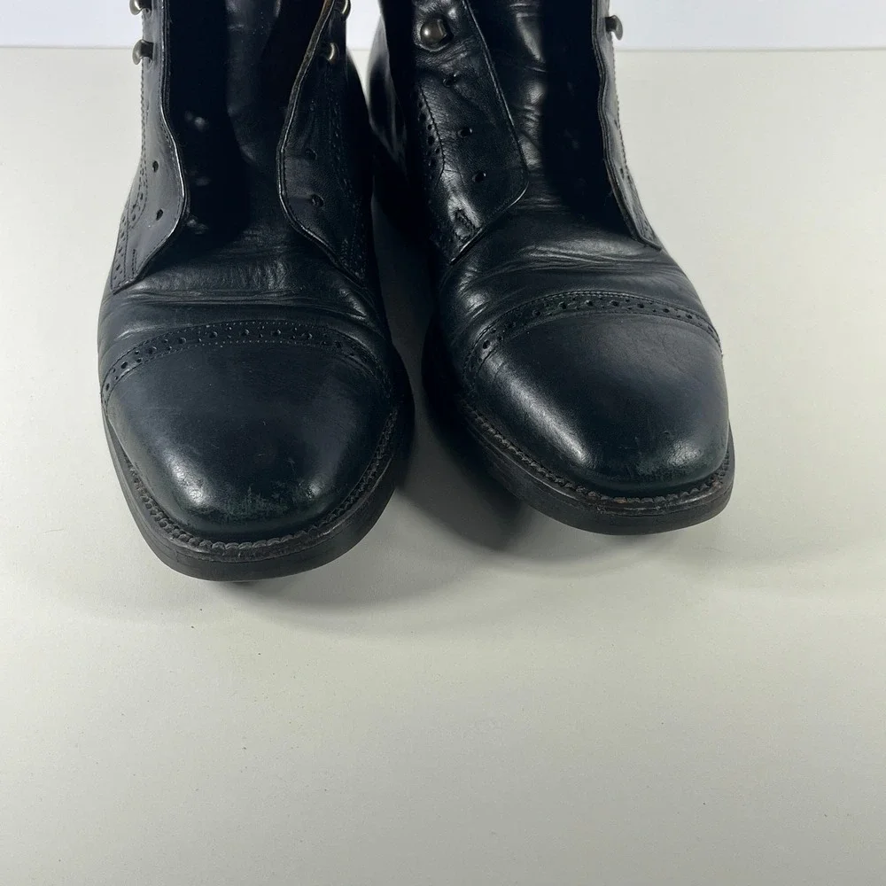 Cole Haan‎ Chukka Boots Mens Size 8M Black Leather Ankle Lace Up Casual 4595